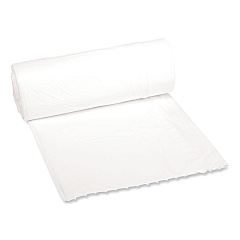 Boardwalk Low-Density Waste Can Liners, 16 gal, 0.4 mil, 24" x 32", White, 500/Carton (BWK2432EXH)