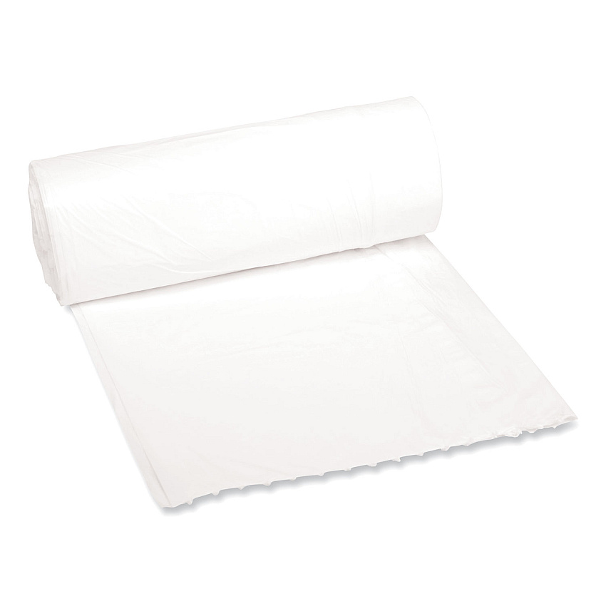 Boardwalk Low-Density Waste Can Liners, 16 gal, 0.4 mil, 24" x 32", White, 500/Carton (BWK2432EXH)