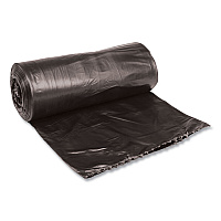 Boardwalk Low-Density Waste Can Liners, 33 gal, 0.5 mil, 33" x 39", Black, 200/Carton (BWK3339H)