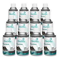TimeMist Premium Metered Air Freshener Refill, Caribbean Waters, 6.6 oz Aerosol Spray 12/Carton (1042756)