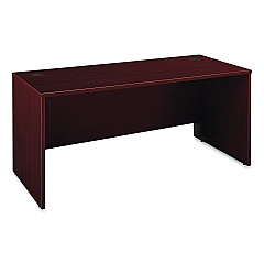 Bush Enterprise Collection Double Pedestal Desk, 60" x 28.63" x 29.75", Harvest Cherry, (Box 1 of 2) (2960CSA103)
