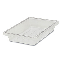 Rubbermaid Commercial Food/Tote Boxes, 5 gal, 12 x 18 x 9, Clear (3304CLE)