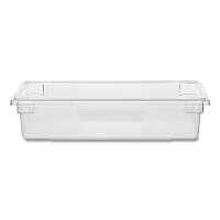 Rubbermaid Commercial Food/Tote Boxes, 8.5 gal, 26 x 18 x 6, Clear (3308CLE)