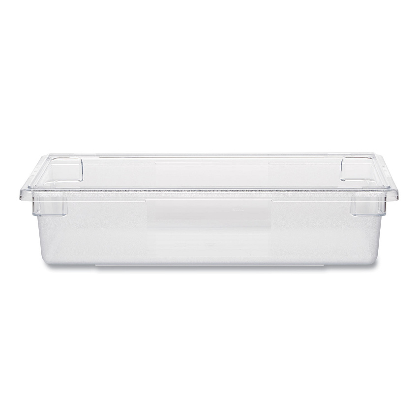 Rubbermaid Commercial Food/Tote Boxes, 8.5 gal, 26 x 18 x 6, Clear (3308CLE)