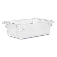 Rubbermaid Commercial Food/Tote Boxes, 3.5 gal, 18 x 12 x 6, Clear (3309CLE)