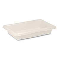 Rubbermaid Commercial Food/Tote Boxes, 2 gal, 18 x 12 x 3.5, White (3507WHI)