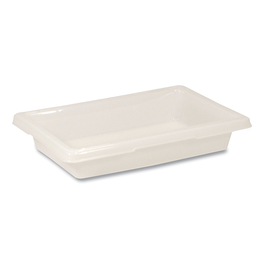 Rubbermaid Commercial Food/Tote Boxes, 2 gal, 18 x 12 x 3.5, White (3507WHI)