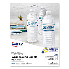 Avery 22845 Durable Water-Resistant Wraparound Labels