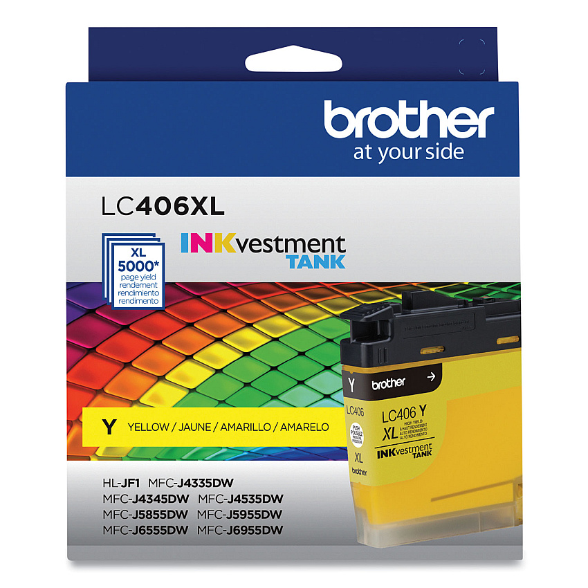 Brother LC406XL Yellow High Yield Ink Cartridge