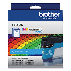 Brother LC406 Cyan Ink Cartridge