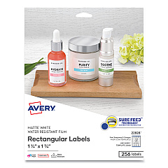 Avery 22828 Removable Durable White Rectangle Labels