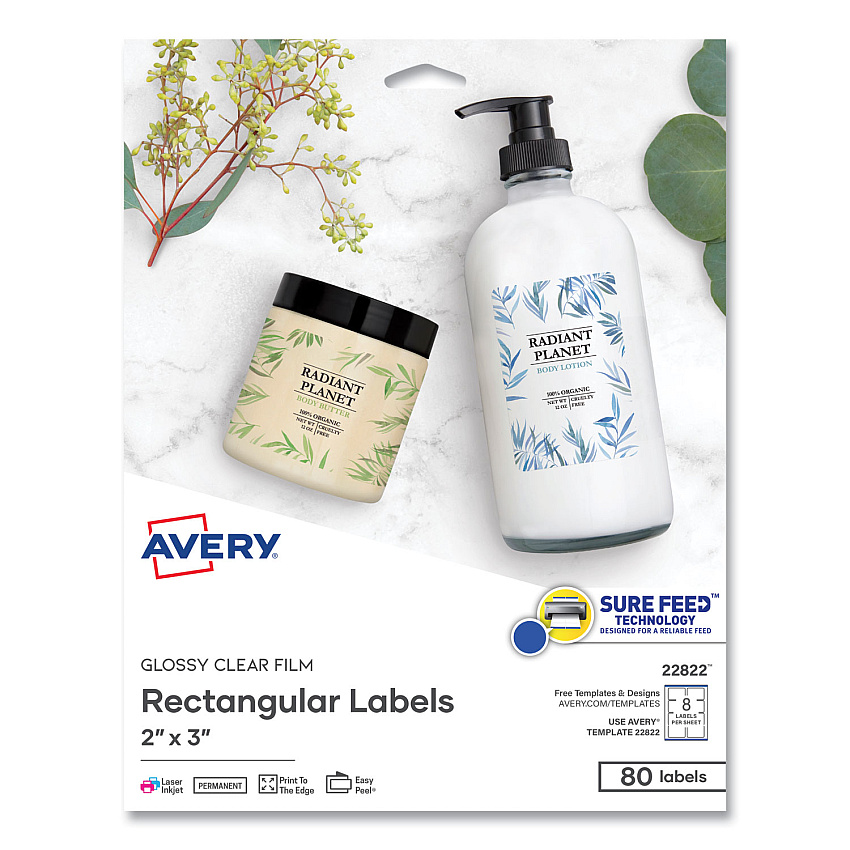 Avery 22822 Rectangle Labels