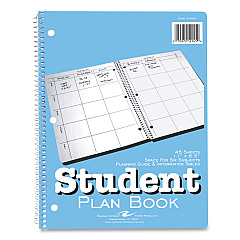 Roaring Spring Student Weekly Assignment and Planning Book, 40 Weeks: 6 Subjects, Blue/White Cover, 11 x 8.5, 45 Sheets (12145)
