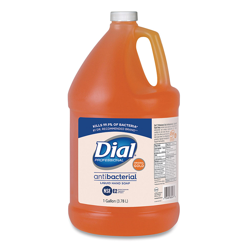 Dial Professional Gold Antibacterial Liquid Hand Soap, Floral, 1 gal, 4/Carton (88047CT)