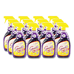 Sparkle Glass Cleaner, 33.8 oz Spray Bottle, 12/Carton (20345CT)