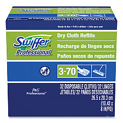 Swiffer Dry Refill Cloths, 10.63 x 8, White, 32/Box (33407BX)