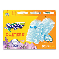 Swiffer Refill Dusters, DustLock Fiber, Light Blue, Lavender Vanilla Scent,10/Box,4 Boxes/Carton (21461CT)