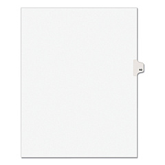 Preprinted Legal Exhibit Side Tab Index Dividers, Avery Style, 10-Tab, 60, 11 x 8.5, White, 25/Pack, (1060) (01060)