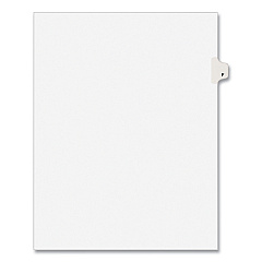 Preprinted Legal Exhibit Side Tab Index Dividers, Avery Style, 26-Tab, F, 11 x 8.5, White, 25/Pack, (1406) (01406)
