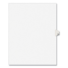 Preprinted Legal Exhibit Side Tab Index Dividers, Avery Style, 26-Tab, M, 11 x 8.5, White, 25/Pack, (1413) (01413)