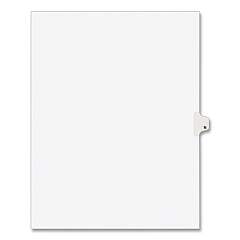 Preprinted Legal Exhibit Side Tab Index Dividers, Avery Style, 26-Tab, N, 11 x 8.5, White, 25/Pack, (1414) (01414)