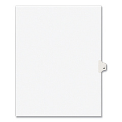 Preprinted Legal Exhibit Side Tab Index Dividers, Avery Style, 26-Tab, O, 11 x 8.5, White, 25/Pack, (1415) (01415)