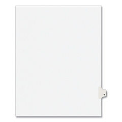 Preprinted Legal Exhibit Side Tab Index Dividers, Avery Style, 26-Tab, V, 11 x 8.5, White, 25/Pack, (1422) (01422)