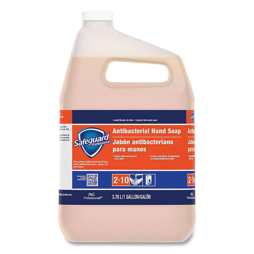 Safeguard Professional Antibacterial Liquid Hand Soap, Light Scent, 1 gal Bottle, 2/Carton (02699)