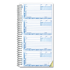 Rediform Telephone Message Book, Two-Part Carbonless, 5 x 2.75, 4/Page, 400 Forms (50076)