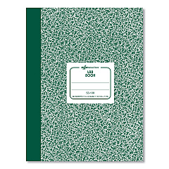 National Composition Lab Notebook, Quadrille Rule, Green Cover, 10.13 x 7.88, 60 Sheets (53108)
