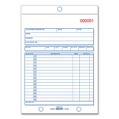 Rediform Sales Book, Two-Part Carbonless, 5.5 x 7.88, 1/Page, 50 Forms (5L320)