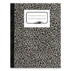 National Composition Book, Medium/College Rule, Black Marble Cover, 10 x 7.88, 80 Sheets (43461)