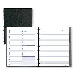 Blueline NotePro Undated Daily Planner, 9.25 x 7.25, Black Cover, Undated (A29C81)