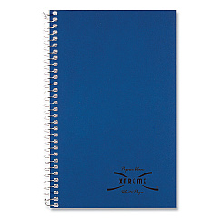 National Single-Subject Wirebound Notebooks, 1 Subject, Medium/College Rule, Kolor Kraft Blue Front Cover, 7.75 x 5, 80 Sheets (33502)