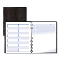 Blueline NotePro Undated Daily Planner, 10.75 x 8.5, Black Cover, Undated (A30C81)