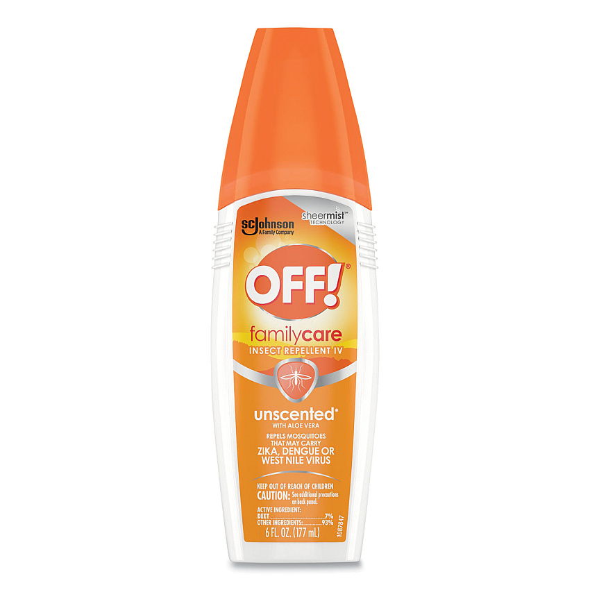 OFF! FamilyCare Unscented Spray Insect Repellent, 6 oz Spray Bottle, 12/Carton (654458)