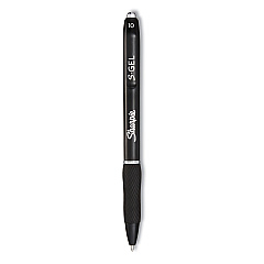 Sharpie S-Gel S-Gel High-Performance Gel Pen, Retractable, Bold 1 mm, Black Ink, Black Barrel, 36/Pack (2096181)