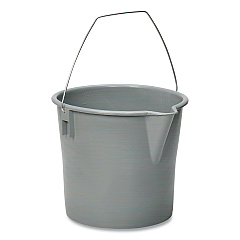 AbilityOne 7240000606006, SKILCRAFT, Utility Pail, Polyethylene, 10 qt, Gray
