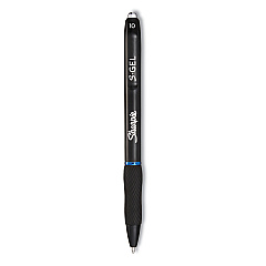 Sharpie S-Gel S-Gel High-Performance Gel Pen, Retractable, Bold 1 mm, Blue Ink, Black Barrel, 36/Pack (2096127)
