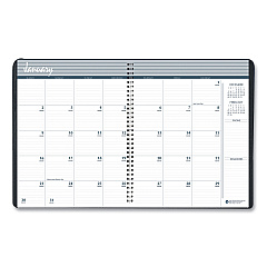 AbilityOne 7510006007606 SKILCRAFT Monthly Appointment Planner, Wirebound, 11 x 8.5, Black Cover, 14-Month (Dec-Jan): 2022 to 2024