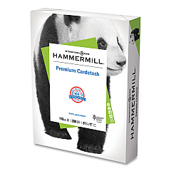 Hammermill Premium Cardstock, 110 lb Index Weight, 8.5 x 11, White, 200/Ream (168380R)