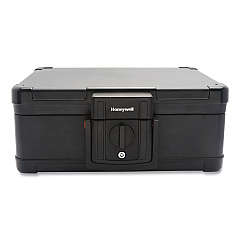 Honeywell Fire and Waterproof Safe Chest with Carry Handle, 16 x 12.6 x 6.6, Black (1533)