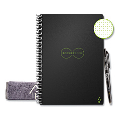 Rocketbook Core Smart Notebook, Dotted Rule, Black Cover, 8.8 x 6, 18 Sheets (ERCAFR)