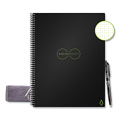 Rocketbook Core Smart Notebook, Dotted Rule, Black Cover, 11 x 8.5, 16 Sheets (LRCAFR)