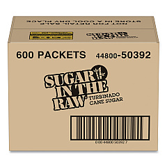 Sugar in the Raw Sugar Packets, 0.18 oz Packet, 600/Carton (50392)