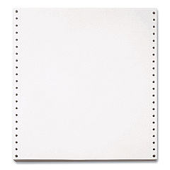 Willamette Blank Continuous Paper, 1-Part, 20 lb Bond Weight, 9.5 x 5.5, White, 5,400/Carton (955027)