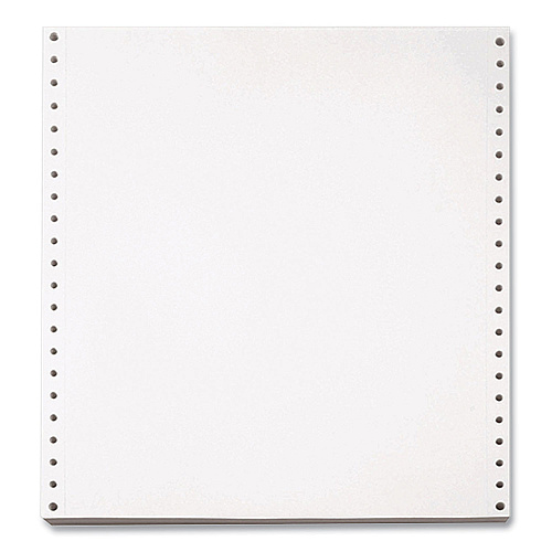 Willamette Blank Continuous Paper, 1-Part, 20 lb Bond Weight, 9.5 x 5.5, White, 5,400/Carton (955027)