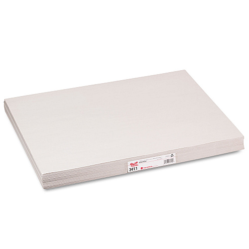 Pacon White Newsprint, 30lb, 18 x 24, White, 500/Pack (3411)