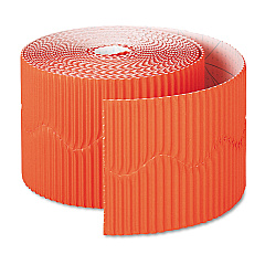 Pacon Bordette Decorative Border, 2.25" x 50 ft Roll, Orange (37106)