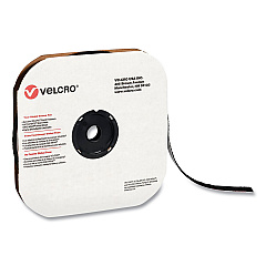 VELCRO Brand Sticky-Back Fasteners, Loop Side, 0.63" x 75 ft, Black (190836)